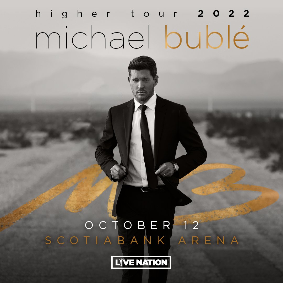 ON SALE NOW: @MichaelBuble is bringing his Higher Tour to #ScotiabankArena on October 12, 2022! Tickets on sale now - link in bio!