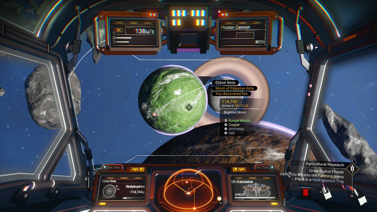 Richard52268932's tweet photo. Runaway Mould location found, 1,321 nanites, Euclid.#NoMansSky #hellogames #runawaymould #nanites #XboxShare https://t.co/23Q5EiIa86