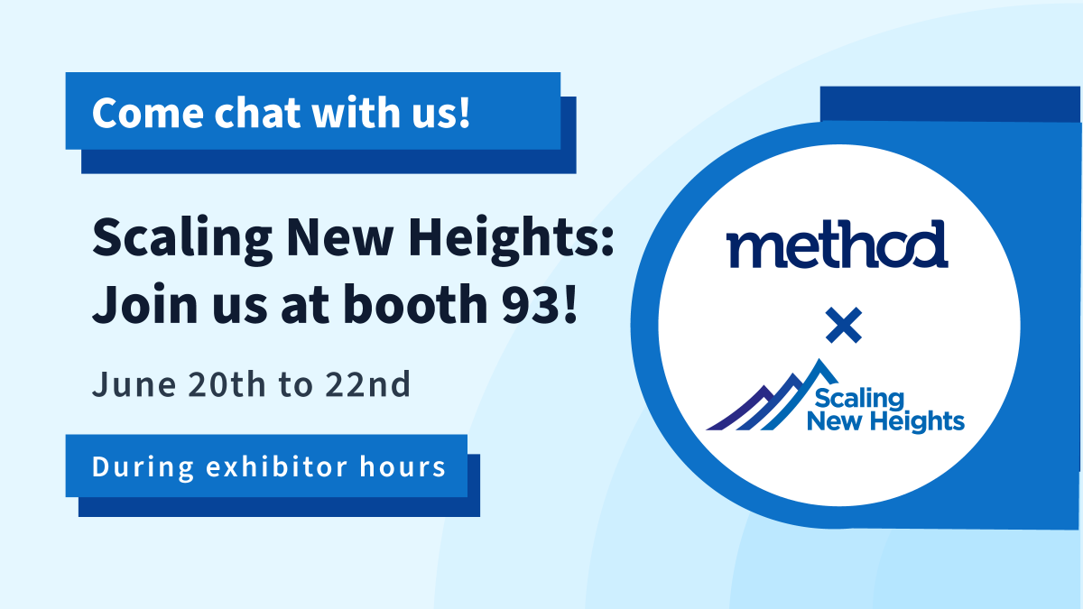 MethodCRM's tweet image. Just a few more days until #SNH22! ⚡️ Get a chance to dive deep and have a one-on-one conversation with our Method team at booth 93!

Start a 30-day free trial today and come ready to have your questions answered live! ow.ly/39C150Jw0Am #ScalingNewHeights #accttech