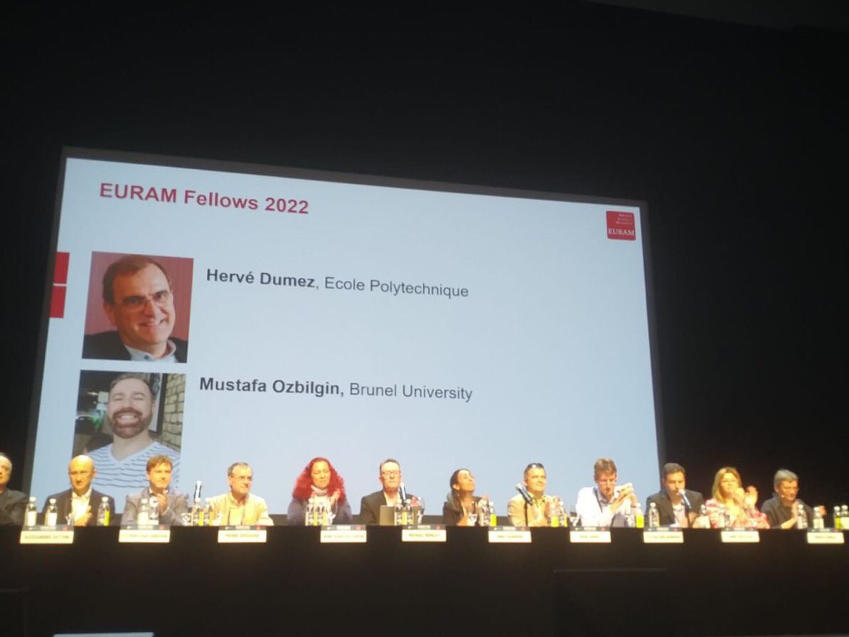 Mustafa Ozbilgin 🌈🍭🏳️🌈 (@ozbilgin) on Twitter photo I am delighted to be nominated and elected as a Fellow of the European Academy of Management. I look forward to contributing to the life of EURAM as a fellow. Thank you <a href="/MineKOzkan/">Mine Karatas-Ozkan</a> for sharing the announcement and the lovely photo from the day. #EIRAM #EURAMFellows I am delighted to be nominated and elected as a Fellow of the European Academy of Management. I look forward to contributing to the life of EURAM as a fellow. Thank you <a href="/MineKOzkan/">Mine Karatas-Ozkan</a> for sharing the announcement and the lovely photo from the day. #EIRAM #EURAMFellows