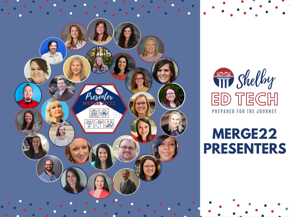 Shelby EdTech (@shelbyedtech) on Twitter photo @Shelbyedk12alus- You don't want to miss out on this year's MERGE22 Conference- along with the incredible presenters below, <a href="/HollyClarkEdu/">Holly Clark - The AI Infused Classroom</a> will be in the house, there will be prizes, food trucks, vendors, a hands-on expo hall, and more! @Shelbyedk12alus- You don't want to miss out on this year's MERGE22 Conference- along with the incredible presenters below, <a href="/HollyClarkEdu/">Holly Clark - The AI Infused Classroom</a> will be in the house, there will be prizes, food trucks, vendors, a hands-on expo hall, and more!