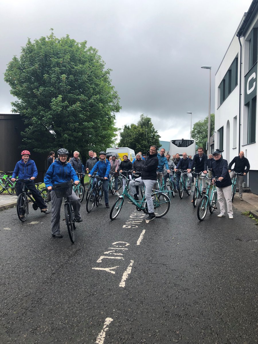 Our two day tour with Flemish Waterways, Belgium comes to an active end with a cycle tour around the North of Glasgow. 
#regeneration #activetravel #knowledgebuilding

<a href="/GSSGLASGOW/">Glasgow Sculpture Studios</a> @Pinkston_Info <a href="/Glasgow_Canal/">Glasgow Canal Co-op</a>
 <a href="/ClaypitsLnr/">Hamiltonhill Claypits LNR</a> #NeptunesSteps #YouthUrbanGames 
 #100BorronStreet