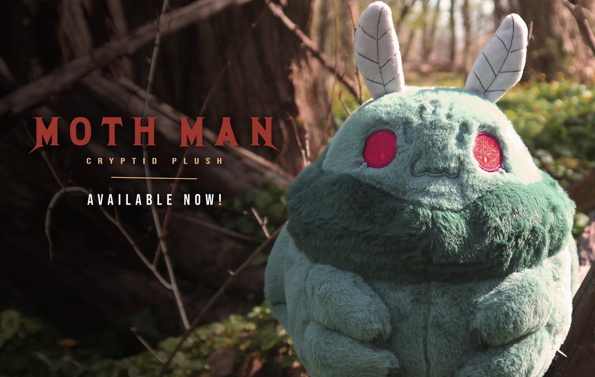 Lizard_Bitt's tweet photo. THEY’RE HERE!! 🎉
.
Jackalope &amp; Mothman plushies are now available in my shops! Please keep in mind orders will not start shipping until I am back from vacation on July 1st. Also, if plushies sell out do not fret! More will be available in my next shop update. Happy shopping! 🧡 https://t.co/MeJCO4ieDM