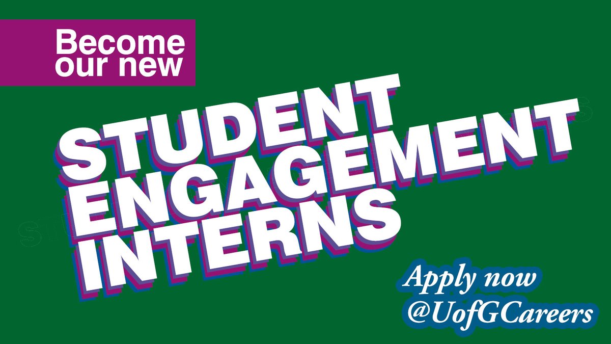 UofGSciEng's tweet photo. Become one of our new UG Student Engagement Interns! Get paid to create content AND represent your School. 

Salaried internship from Sep-Jun.  

Apply before 22 June via the @UofGCareers Internship Hub:  https://t.co/lUHLRr2B8N #UofGInternship https://t.co/ANGAQJyXIJ