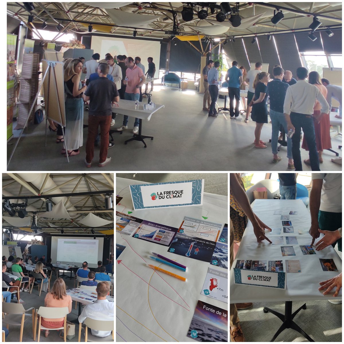 🔥Quand la #canicule bretonne s'invite à l'atelier
@FresqueDuClimat animé par    <a href="/mewenmichel/">Mewen M</a> et le duo #CMArkea <a href="/AnaisPrigent/">prigent anais</a> Gwenaëlle Le Ménellec, les équipes de la Direction des Marchés Financiers du <a href="/cmarkea/">Crédit Mutuel Arkéa</a> répondent "présents" !
#urgenceclimatique 
📈 <a href="/CadieuStephane/">Stephane CADIEU</a>
#DMF