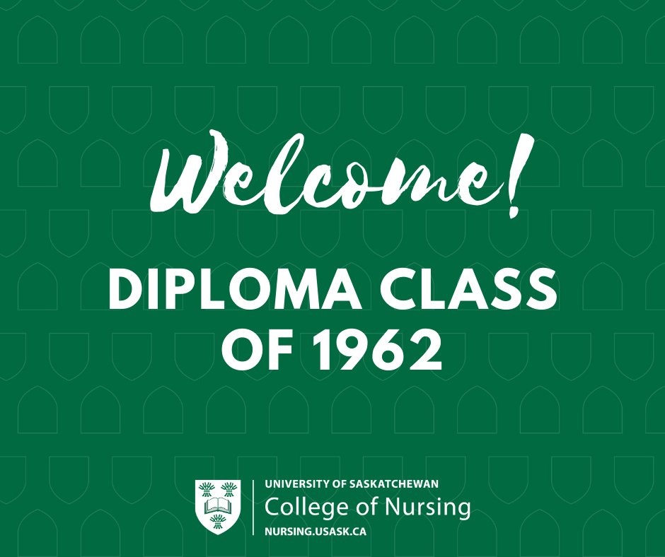 uSaskNursing's tweet photo. Welcome back to #USask Diploma Class of 1962!  Enjoy your time together reminiscing about those nursing school years and getting caught up with friends you haven't seen in awhile! #Alumni #ClassReunion #Nursing https://t.co/11s469ZIGe
