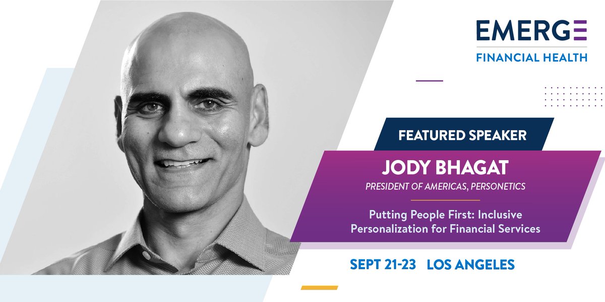 finhealthnet's tweet image. This Sept, explore the benefits and potential drawbacks of increased #datapersonalization in #banking and the importance of #inclusive data models with @JodyBhagat, President of Americas at @personetics.

#EMERGE Financial Health | Book now: 
hubs.li/Q01dJ84B0
#finhealth