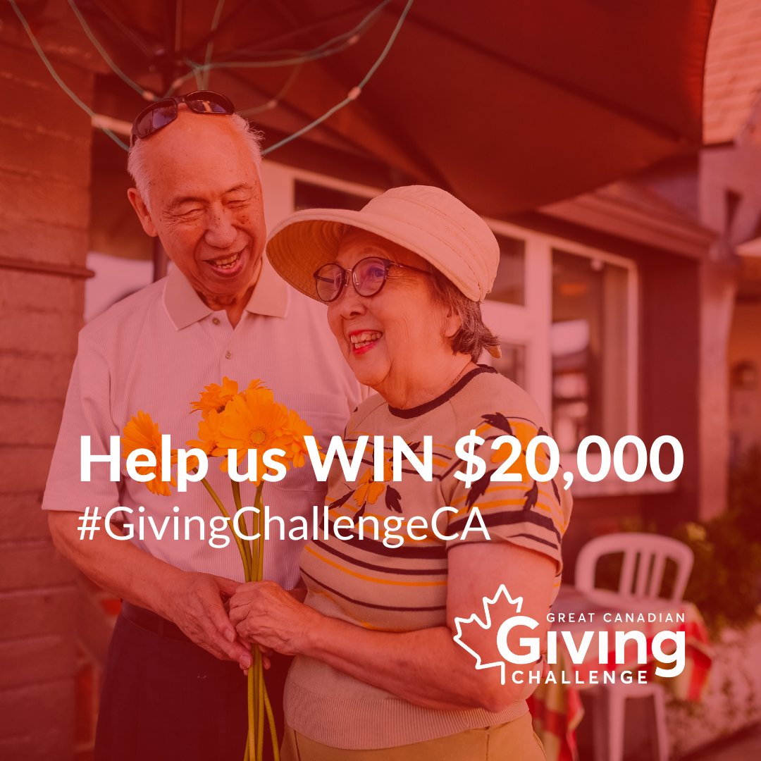 TOAging's tweet photo. Help us win $20,000! Every dollar donate through @CanadaHelps enters the TCA for a chance to win #GivingChallengeCA. Donate today: https://t.co/lPv8UWXCeq https://t.co/faVE0abRuD