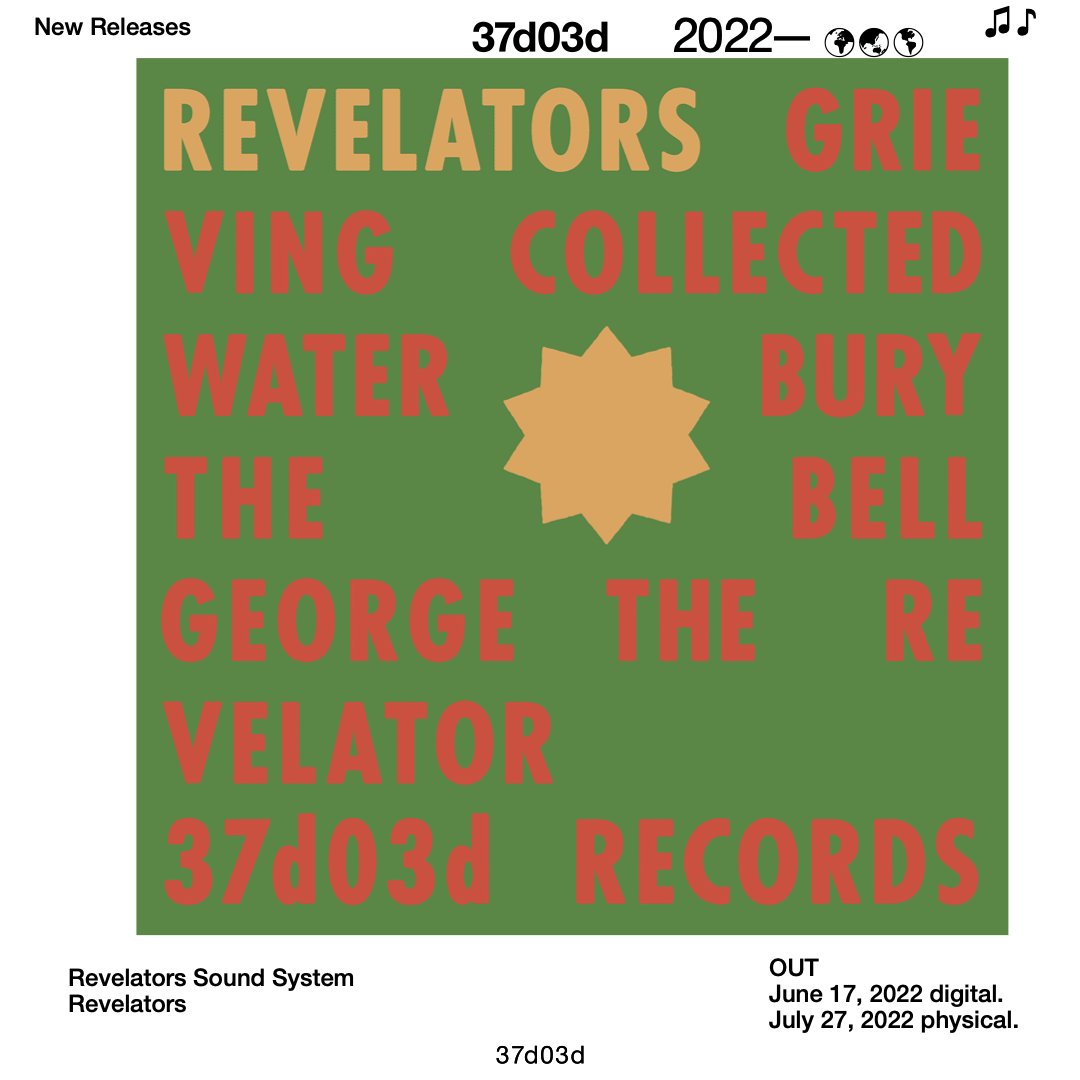 Our friends in Revelators Sound System have released their album 'Revelators' digitally today via <a href="/37d03d/">37d03d</a>! Stream now / preorder your physical copy: 

lnk.to/RevelatorsSoun…

Don't sleep on this collab project from MC Taylor (<a href="/hissgldnmssr/">Hiss Golden Messenger</a>) + <a href="/cameronthewise/">Cameron Ralston</a>. #37dfam