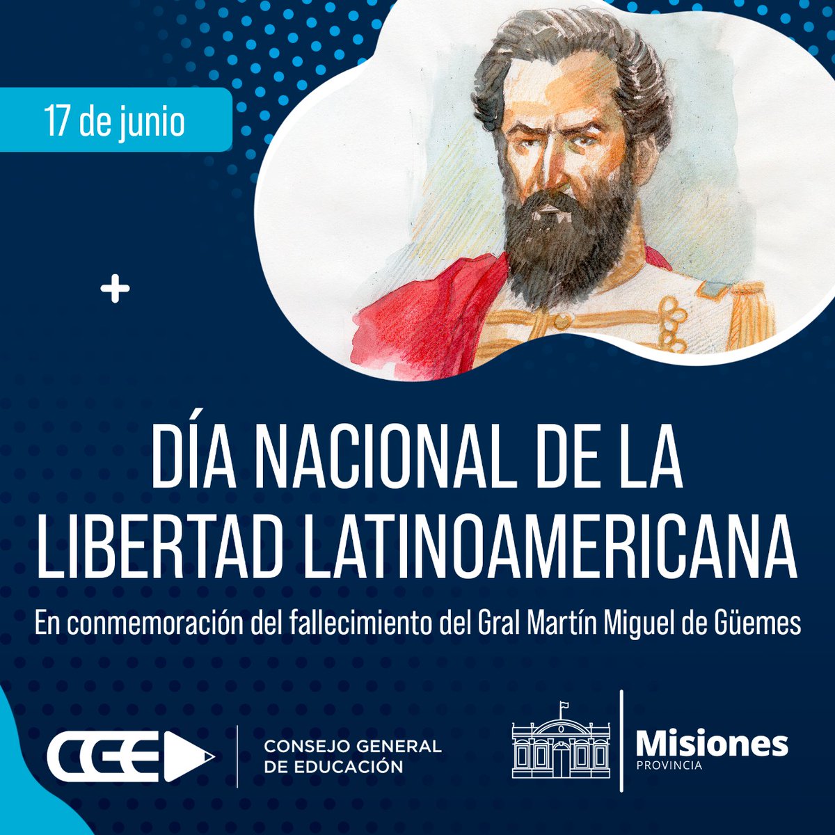 🗓 Conmemoramos hoy el paso a la inmortalidad del General Martín Miguel de Güemes, héroe de nuestra independencia y forjador de la construcción de una Argentina federal. Recordamos sus ideales de libertad y amor a la Patria 🇦🇷

<a href="/jalbertogalarza/">Juan Alberto Galarza</a>
