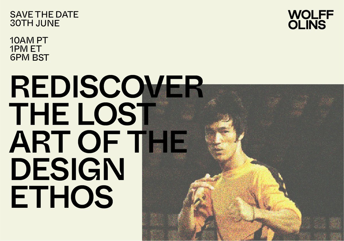 WolffOlins's tweet image. If you’re a brand, design, tech, strategy or marketing leader, and want to join us for the event, email us at becca.peppiatt@wolffolins.com. Please be aware that spaces are limited so attendance is not guaranteed. #designethos #marketing #branding #wolffolins #business #strategy