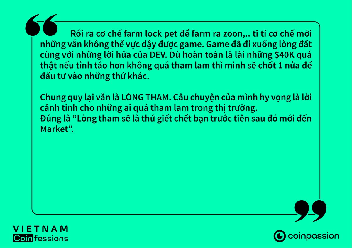 VNCoinfessions's tweet photo. 😭 #GameFi tuy khiến nhiều người trở nên giàu có, nhưng cũng khiến nhiều người mất đi rất nhiều.

Cùng một câu chuyện, nhưng lại có nhiều chủ nhân ._.

#VNCoinfessions $AXS $ZOON https://t.co/8wCfmhAuiW