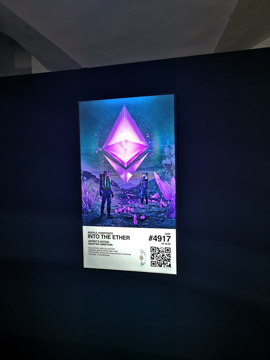 JeanOmar_'s tweet photo. Yesterday, I had the opportunity to go to the "Let's Get Digital!2" exhibition in Florence, Italy. It's nice to see #CryptoArt and #NFT democratize and become accessible to everyone in the real world.  #wagmi #letsgetdigital https://t.co/W51xKBuLZj