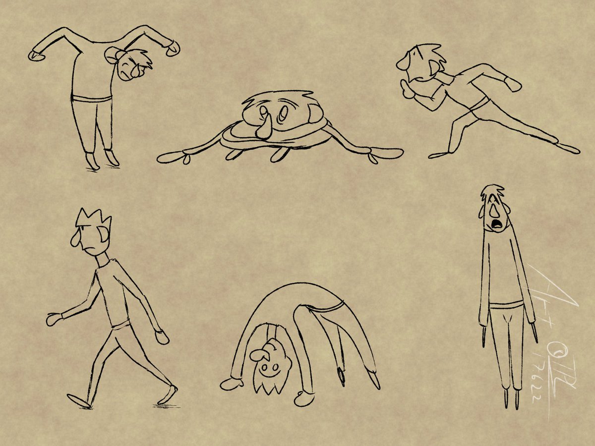 Tepeliini's tweet photo. Some #pose and #lineart testings. Also simplifying faces was fun. #digital #sketch #doodle https://t.co/t66gzTMGgR
