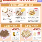 油で揚げる必要なし？!おやつやおつまみにぴったりそうな「ラスク」のアレンジレシピ7選!