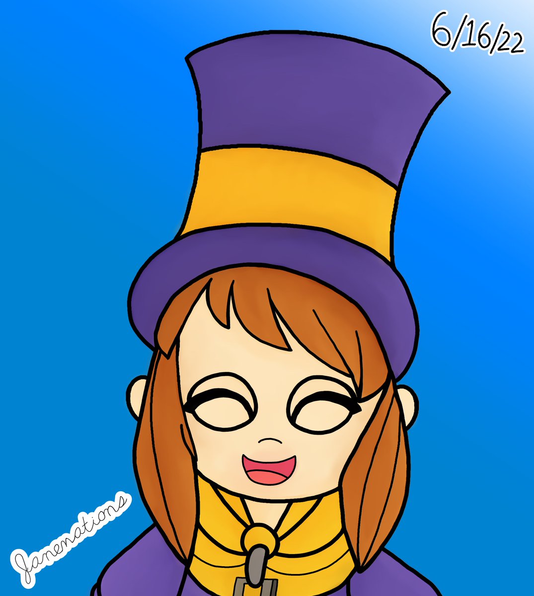 Janemations's tweet photo. Did a Hat Kid Bust for something. This is my first time drawing Hat Kid and I've learned something from drawing her to improve upon later if I ever draw her again. She's a little cutie tho lol.
#hatintime #hatkid #gearsforbreakfast #bust #halfbust #fanart #myart https://t.co/gefFQQcLjf