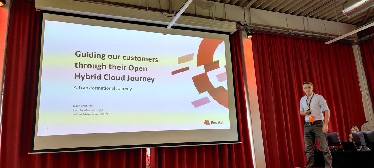 OrbieB's tweet photo. Microsoft and Redhat on cloud computing beyond 2022 at @AE_NV #AEreconnect https://t.co/kwBUZ0ApIP