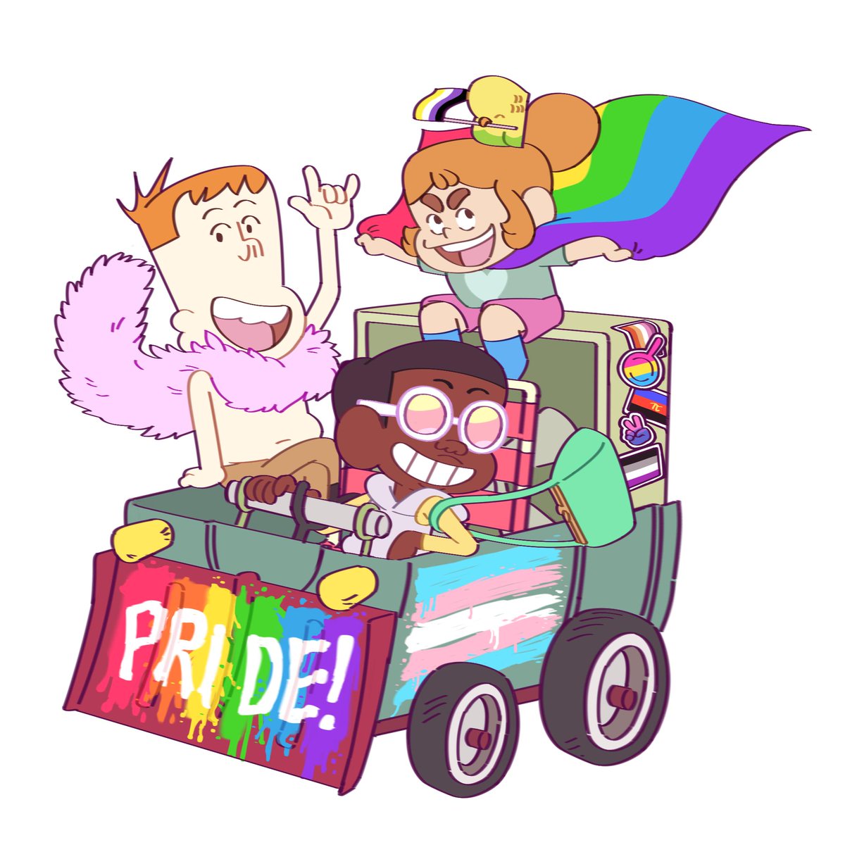 cartoonnetwork's tweet image. At The Creek, you are free to be who you are 🏳️‍🌈🌳🏳️‍⚧️ 

🎨: @glamdoodle

#CraigoftheCreek #DontSleepontheCreek #Pride #Pride2022 #LGBTQ