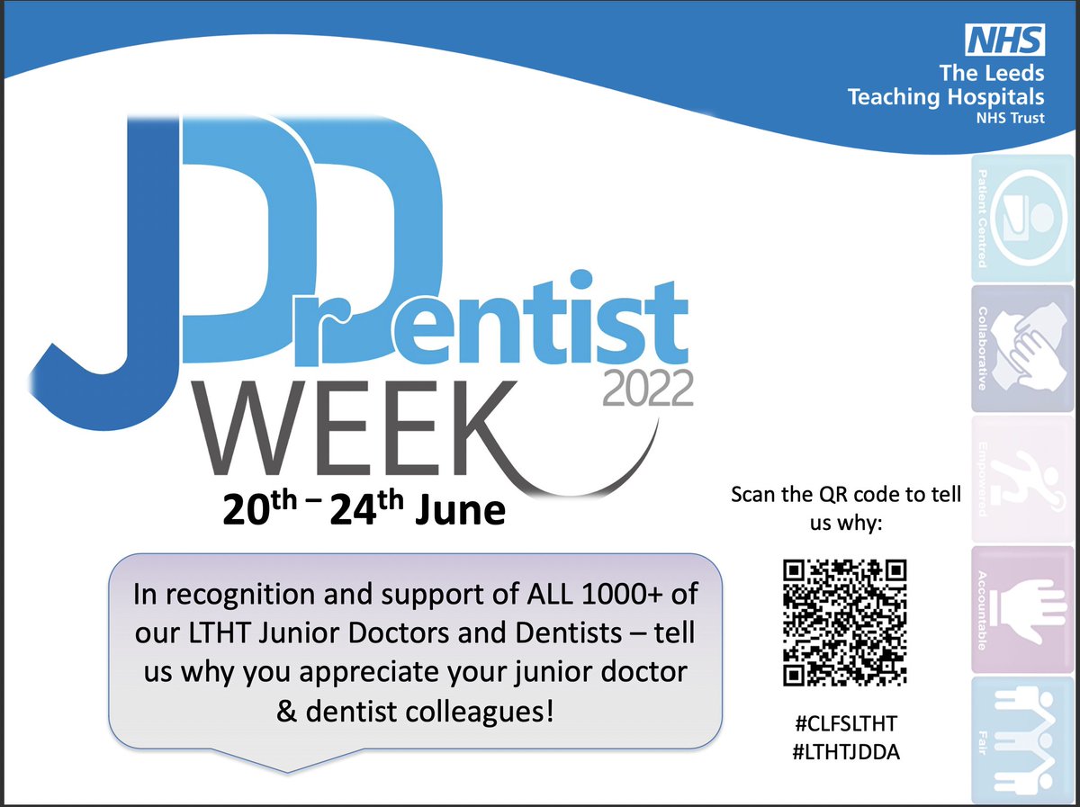 We can't wait to share your reasons of appreciation next week with our Junior Doctors and Dentists at <a href="/LeedsHospitals/">Leeds Teaching Hospitals</a> 

Keep your reasons coming in via the QR code below and don't forget to ReTweet!