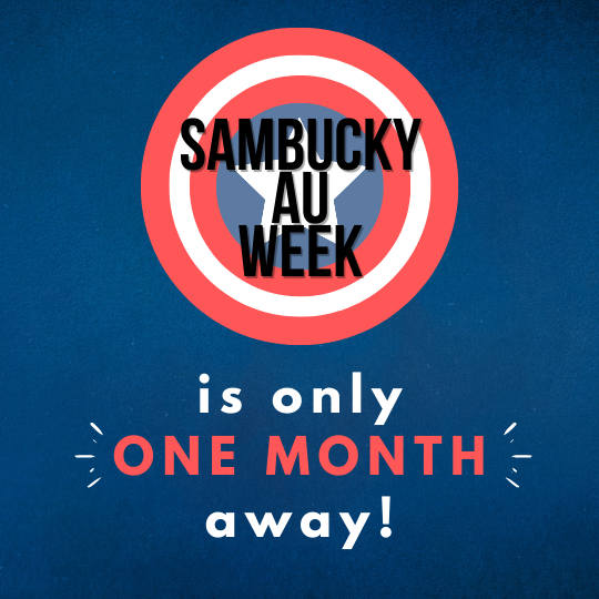 sambuckyauweek's tweet image. We&apos;re only one month away from SamBucky AU week! Visit the SamBucky AU Week Tumblr to see the prompts, and if you have any questions, check the FAQ! Can&apos;t wait to see what everyone creates 💕 sambuckyauweek.tumblr.com