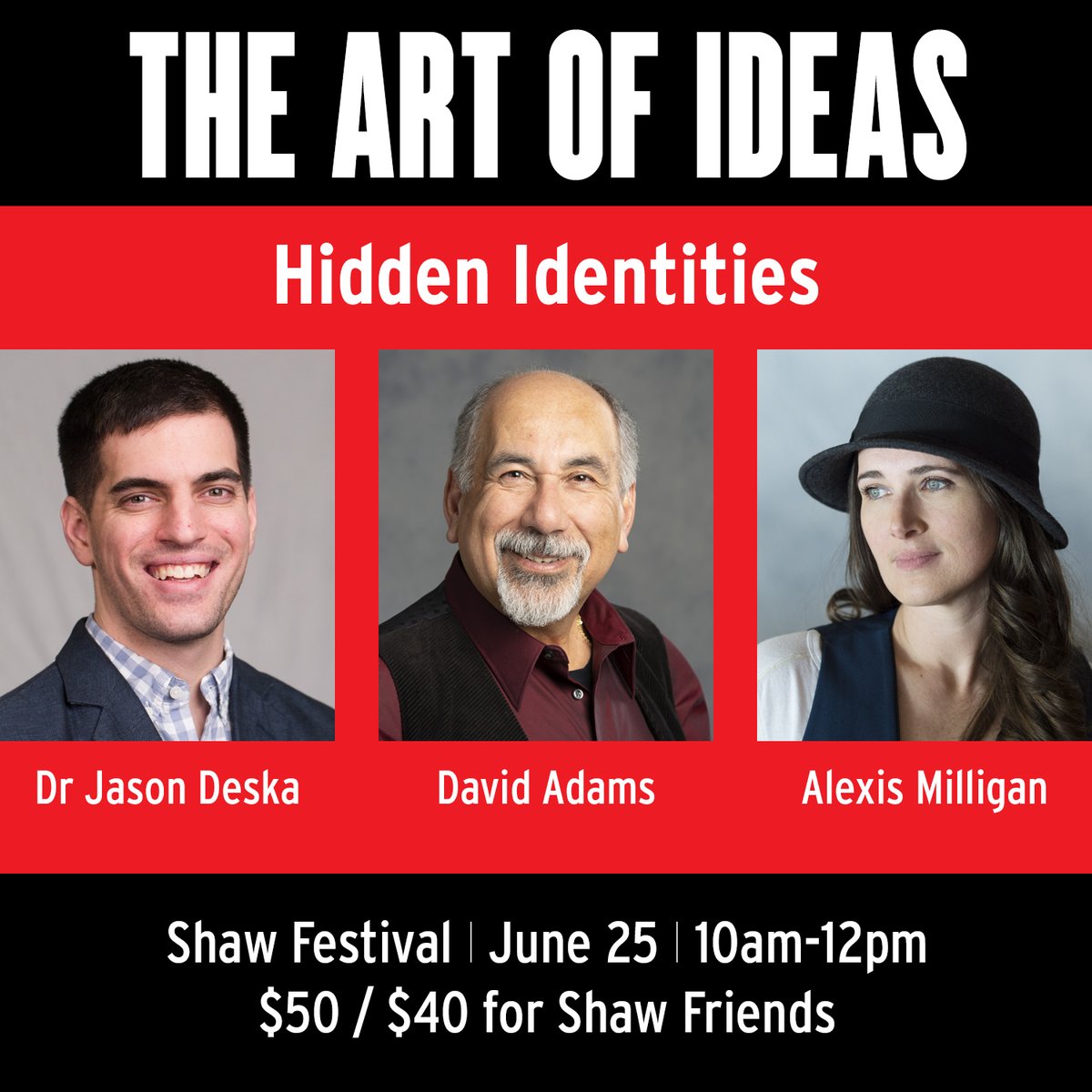 pb1812cr's tweet photo. Check out The Art of Ideas series from @ShawTheatre - some great speakers!!! https://t.co/dSDDREC1Na