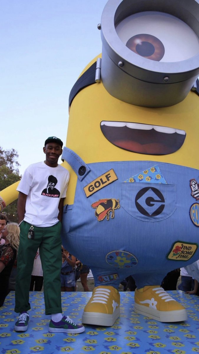 Tyler, the Creator with a minion (2017)