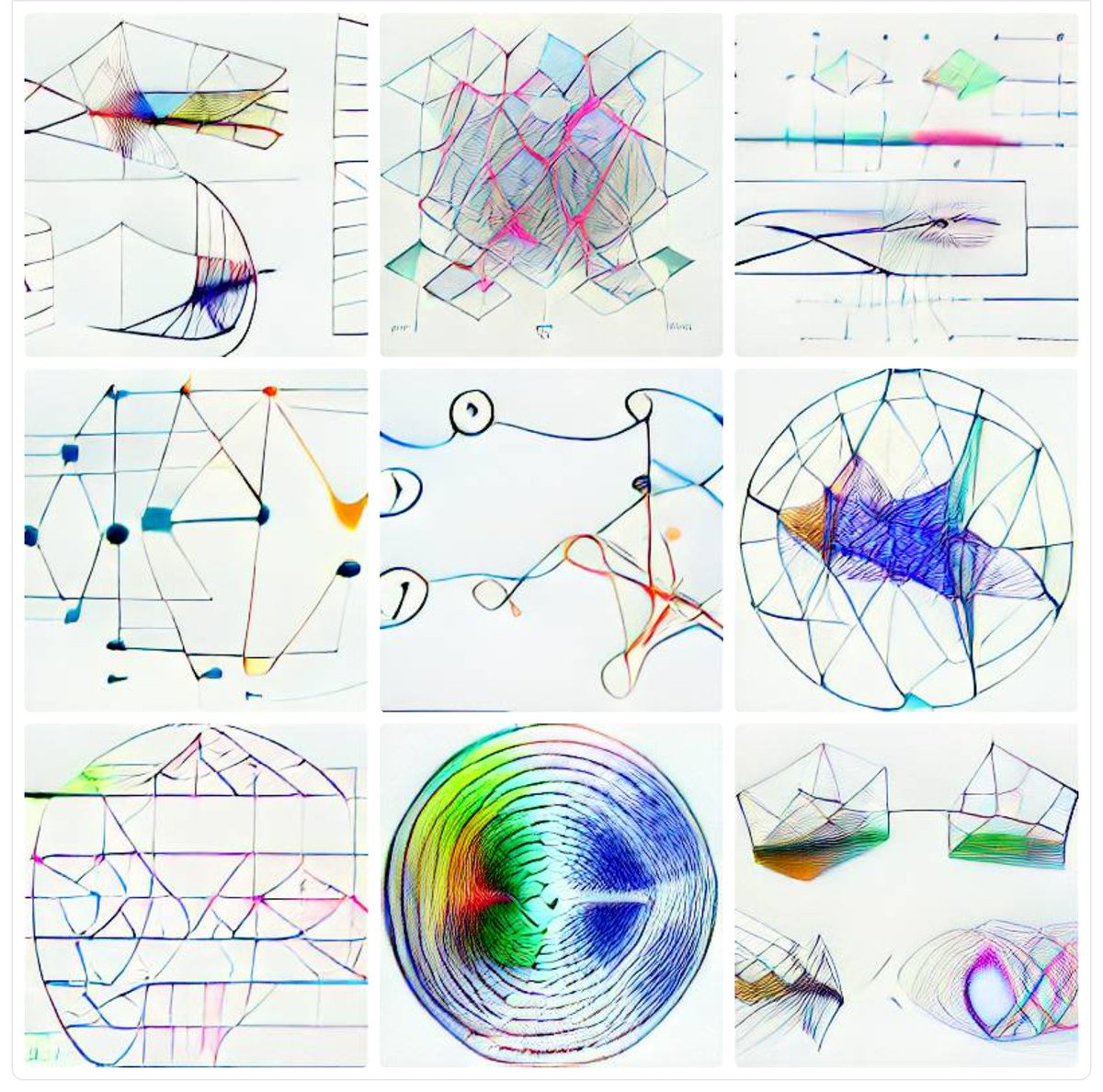 thisisharmonic's tweet photo. Our artpod had a little bit of fun with AI-generated artwork around what we do in service design (and someone really likes beagles) https://t.co/BPerMskdEJ