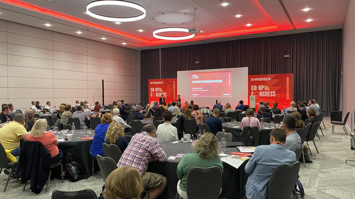 ewanthrivelab's tweet photo. @jessphillips #CoopCongress @CooperativesUK talking the future of democratic economy. Great day here in Birmingham, so many awesome people and ideas #democraticeconomy https://t.co/2kww954BMO