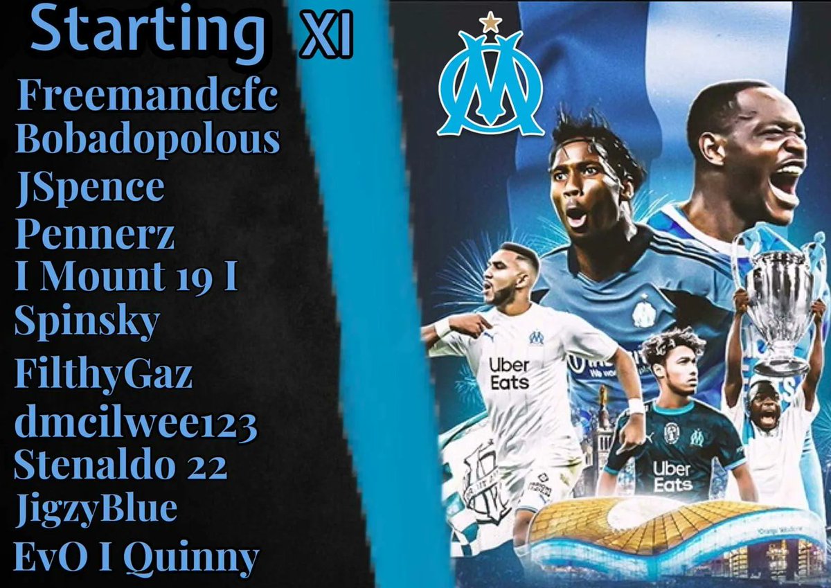 Team sheet for tonights Super League IV against Brighton and NYRB. Maximum points is a must <a href="/TheVFL_/">VFL</a>