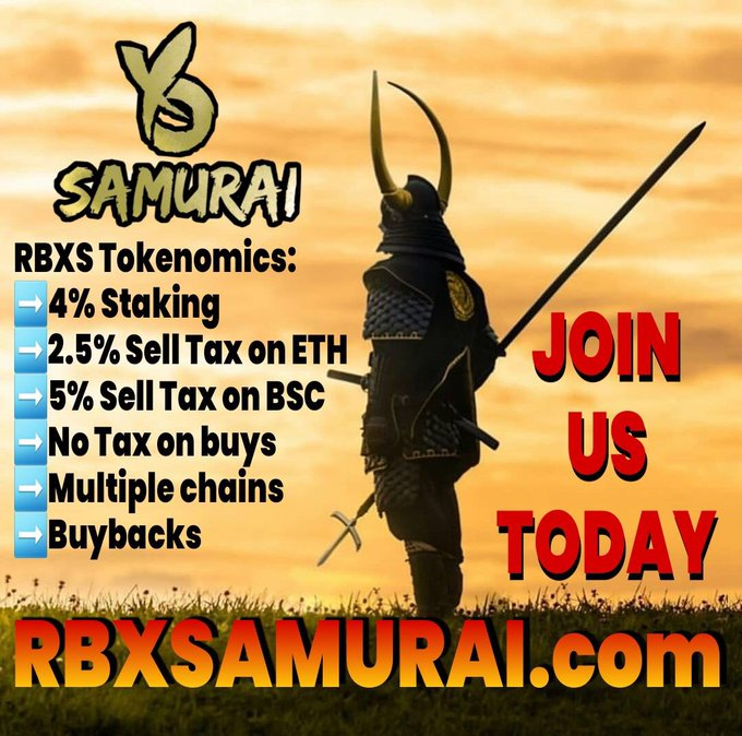 BullMarketCap's tweet photo. #RBXS 代币经济学
 质押 每月 4%
 2.5% 卖#tax
多个#chains
 回购

🌲https://t.co/wCA19GkurI
DEX : https://t.co/arFsxVQWYG

#RBXSamurai  #RBXS  #BSC #LunarCrush  #100xgem #DEFI 
#staking  #Crypto  #RBXS https://t.co/P6V6S01Cfr
