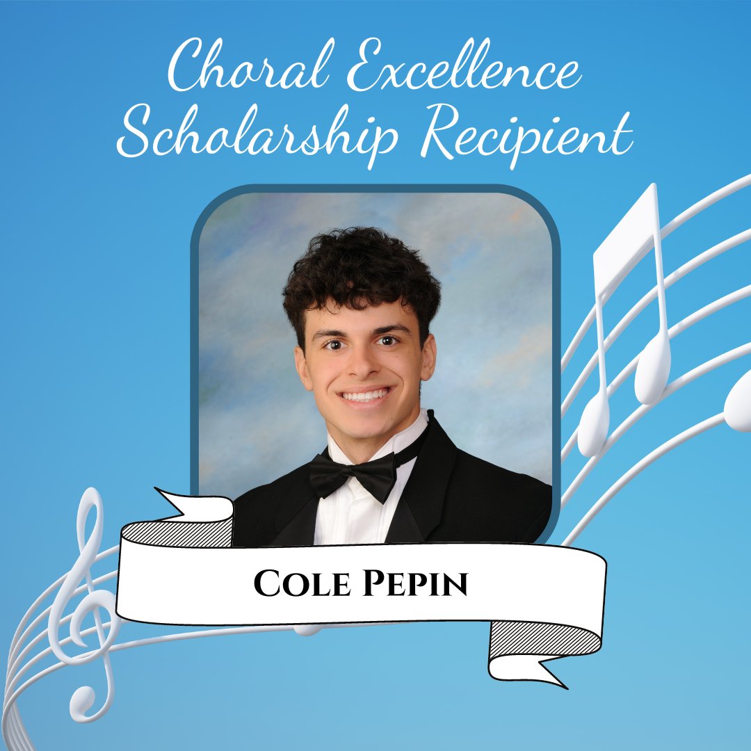 Congratulations to our Scholarship Recipients!!! 
Choral Excellence Scholarship - Cole Pepin
Clef Singers Choral Scholar Award - Heather Bliss
Nectar Lennox Memorial Scholarship - Harry Kenyon