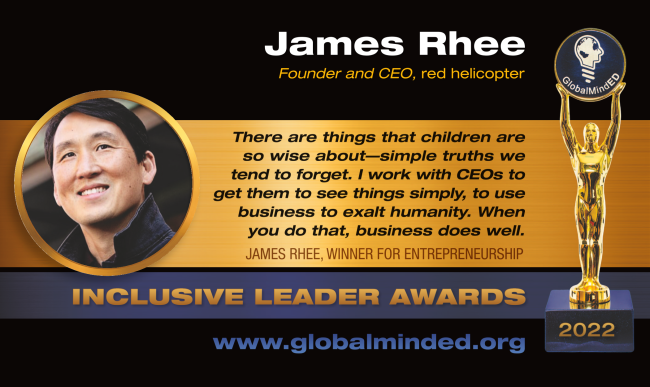 GlobalMindEDorg's tweet photo. Congratulations @iamjamesrhee - our 2022 Inclusive Leader Award winner for the #Entrepreneurship category! James will be honored at the GlobalMindED Inclusive Leader Awards ceremony on 6/22 in Denver. Please join us! https://t.co/8CQOn3yAZD
@UTA @GTN @TEDpartners @TEDTalks https://t.co/mW9mo5kMzC