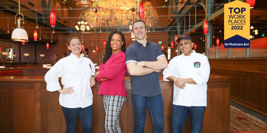 We are honored to share that Great American Restaurants has been named the #1 Top Workplace by <a href="/washingtonpost/">The Washington Post</a>! 🌟 Thank you to our GARStars for all that you do to make Great American Restaurants a top place to work!