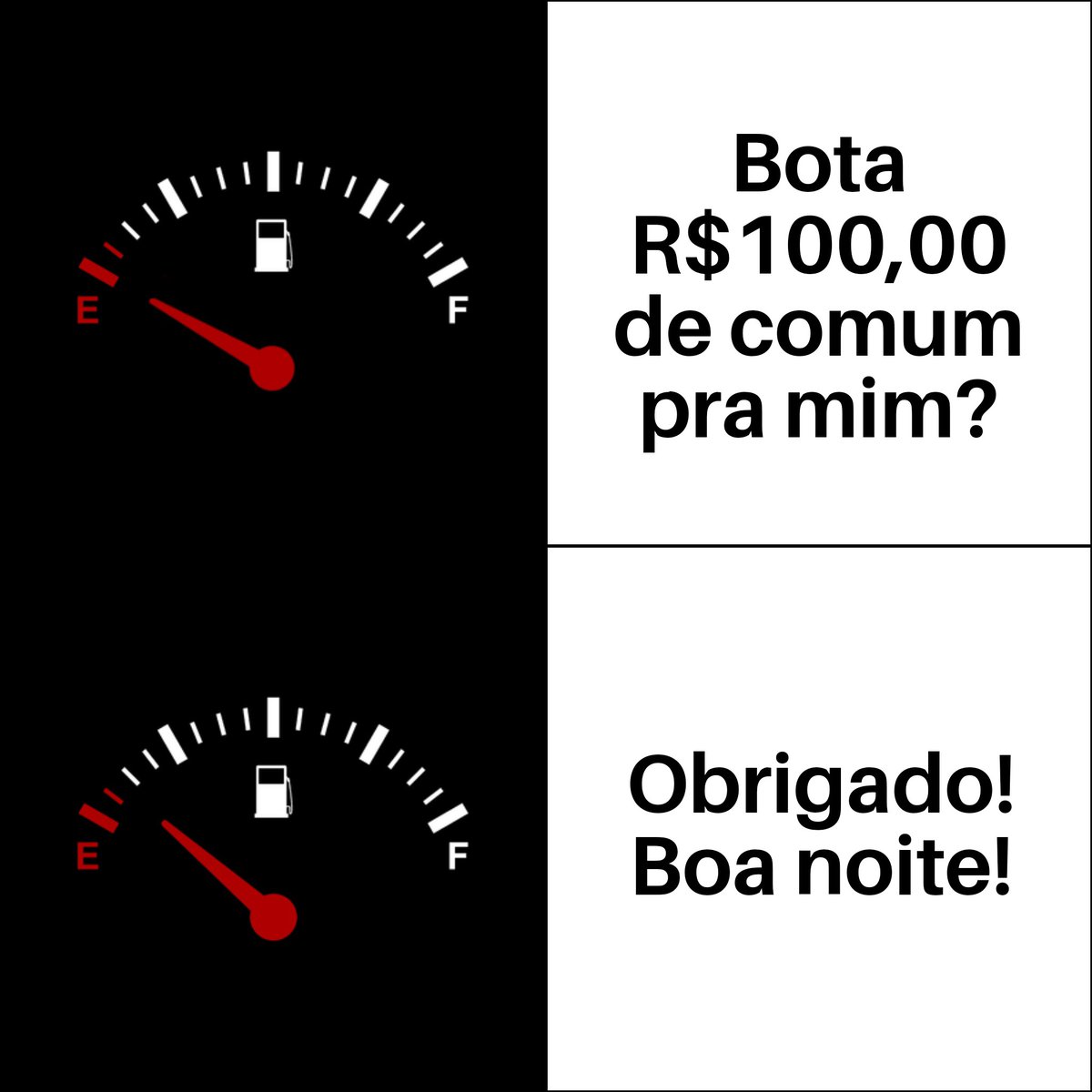 PedroOctavioLB's tweet photo. Acabei de botar 100 reais com a GASOLINA DO BOLSONARO e o frentista me disse: "até amanhã, senhor"! https://t.co/NTHY15bv6F