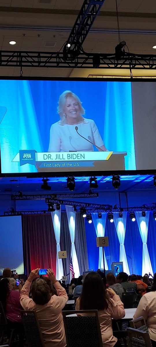 "There is no divide between the people who love our children and the people who teach them". So pleased to hear these words from <a href="/FLOTUS/">First Lady Melania Trump</a> at <a href="/UtahPTAOneVoice/">Utah PTA</a> national conference