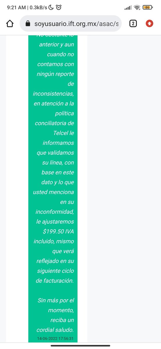 XavierVReyes's tweet photo. @ServicioTelcel que porquería ehhh, me dejan sin Internet por una semana, ingi mi queja con @IFT_MX y dicen que no hay fallas en su servicio, me dicen q me darán un descuento y al contrario me suben la factura vayanse a la verga https://t.co/NbjRLIk2vx