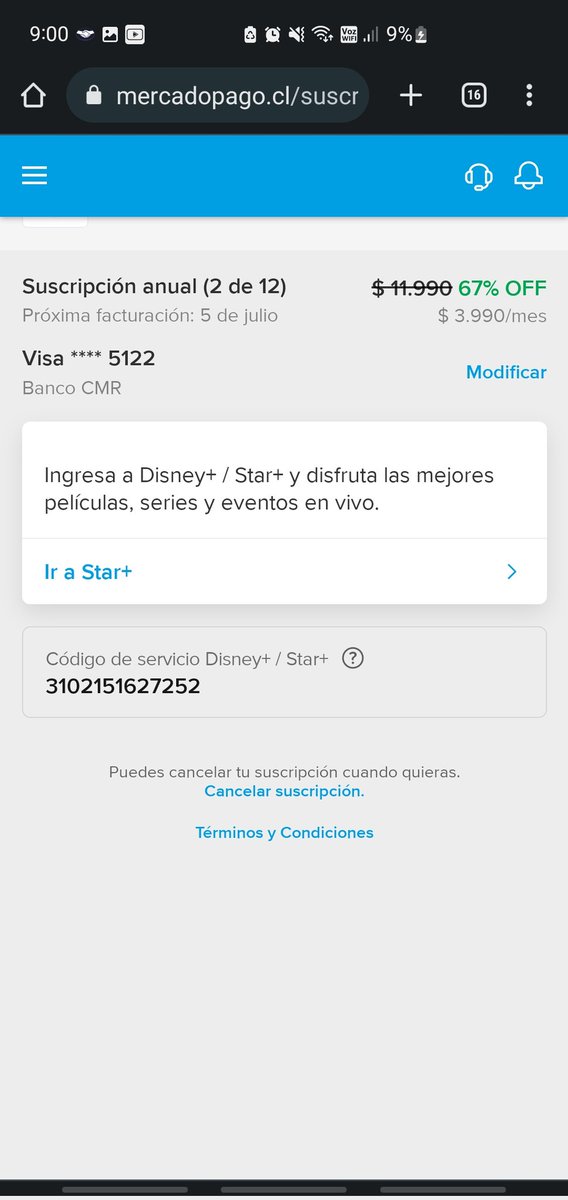 fabian__23's tweet photo. @SERNAC @mercadopago @MP_ayuda @StarPlusLA https://t.co/PpgLQzn9QD