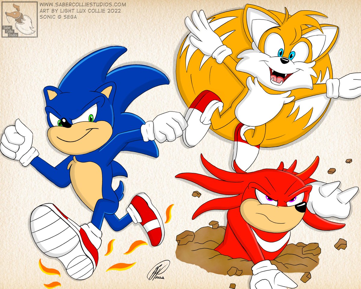 lightluxcollie's tweet photo. I made this as a birthday gift for my five year old nephew who really got into Sonic recently.
#sonic #sonicsthehedgehog #tails #fox #tailsfox #knuckles #cartoon #toon #cartoonart #art #fanart #cute #lightluxcollie #sabercolliestudios https://t.co/8CIiPq9M6p