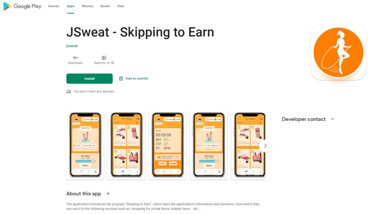 Jsweat_app's tweet photo. ☣️Turn Fat into Fit with JSWEAT APP
JSweat is a WEB 3 project which supports users in approaching healthy and wealthy lifestyle at the same time. #Jsweat #JStoken #Download #Android #App #iOS
🔅JSweat is available on Android, download here:
https://t.co/39vNRtvlFm https://t.co/wIhcBlr7eh