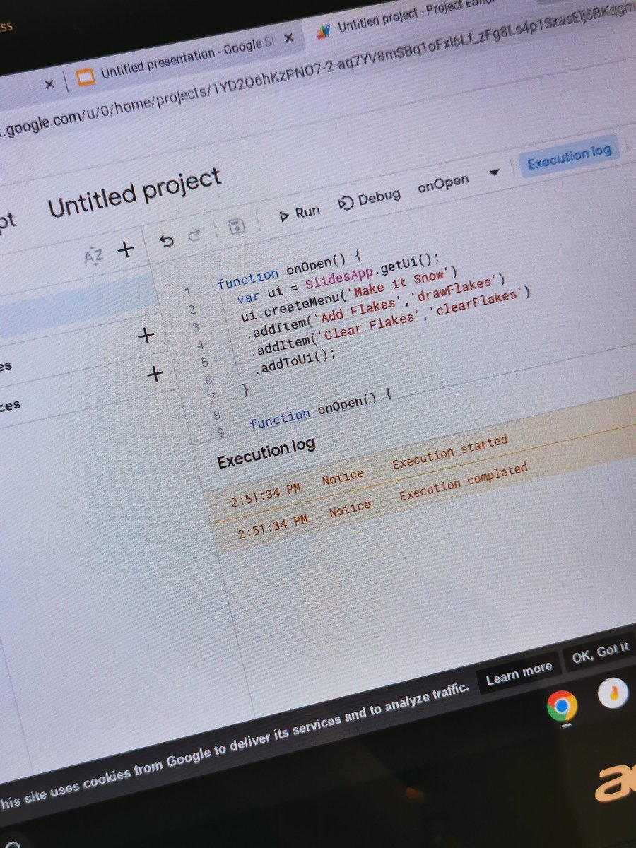 Mrs_PrideMusic's tweet photo. Getting my geek on with @AppsScriptInfo 🤓So many possibilities!
Anyone want to collaborate? 😂😂
@MrVosser @MrACampbell29 @kmac_scot @annabelrodger

#SLCGooglePD #itsSLC @GoogleForEdu #SLCGCE @GEGScotland @GEG_UK https://t.co/OOrEuLscVo