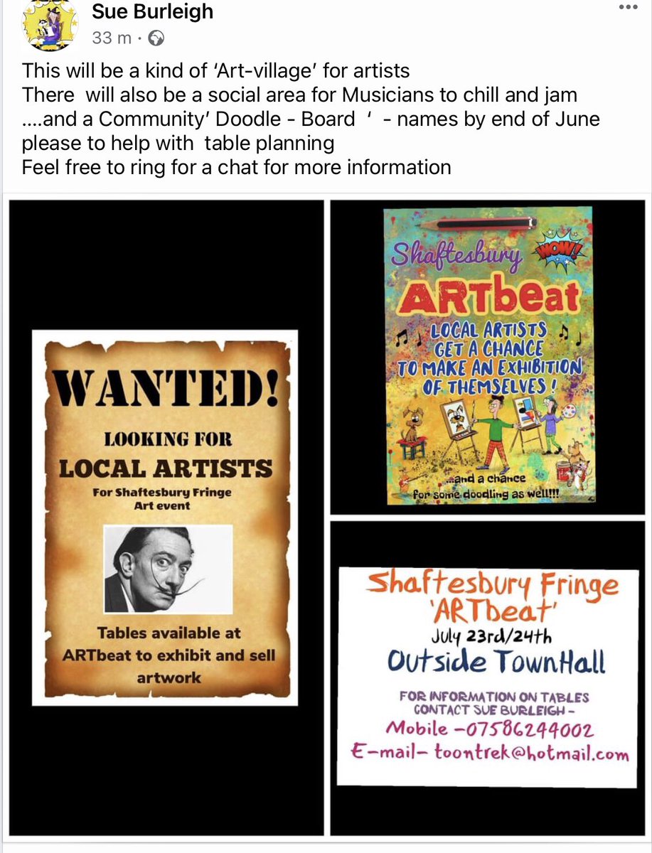 sue_burleigh's tweet photo. #Dorset #dorsetart #Artists #ShaftesburyFringe #musicjam #music #shaftesbury #art #originalart #unusualart #doodle #ticklywitch https://t.co/1pFFdJZ36b