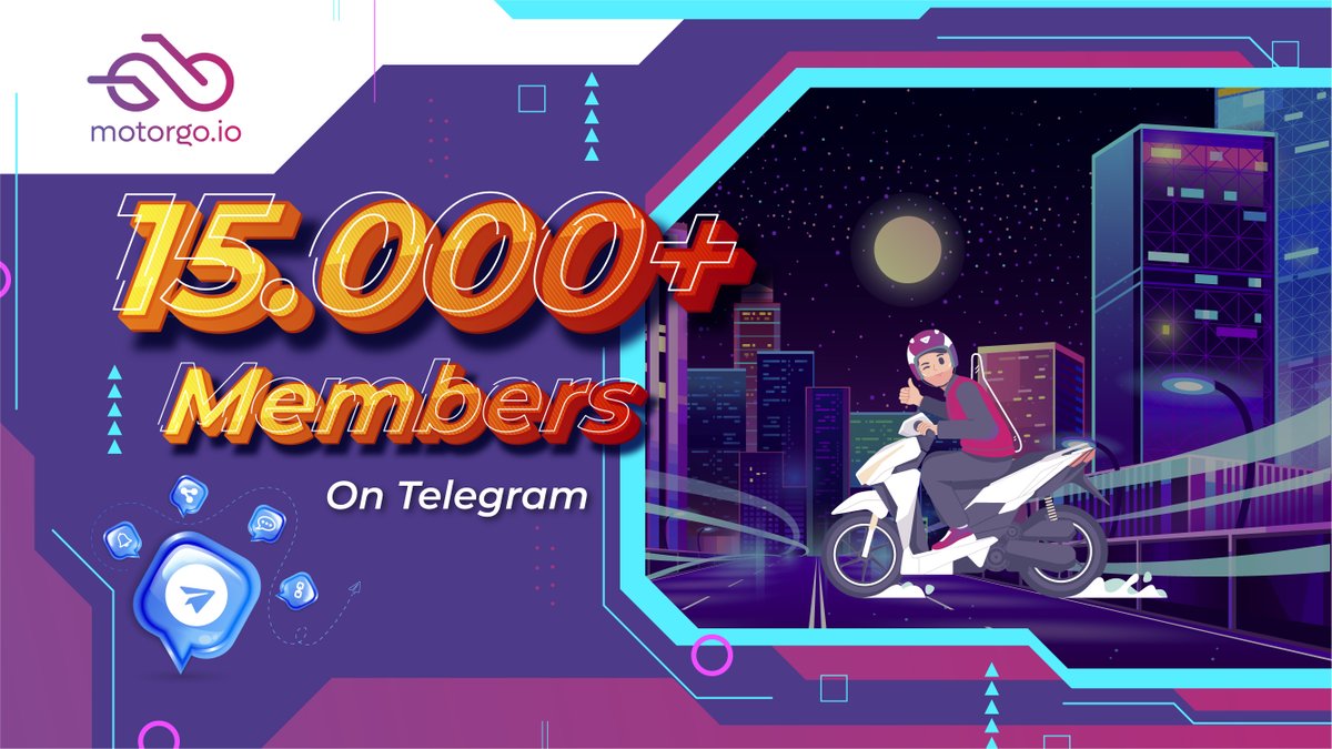 🔥Congratulation! We get 15.000 Members on Telegram.🔥

🚀🚀🚀Join and stay with us and to the moon together.
#MotorGo #MTG #Move2Earn #MoveToEarn #STEPN