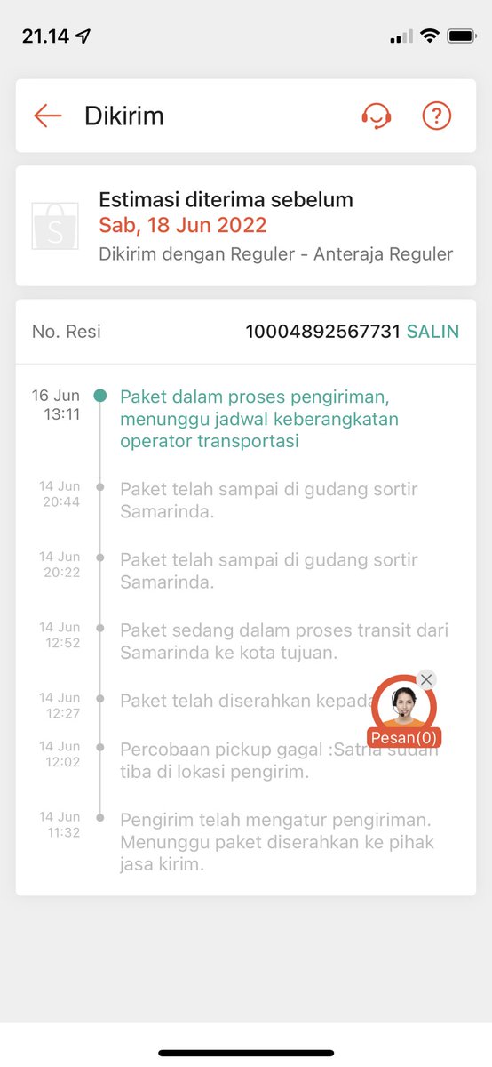 iwan______'s tweet photo. @anteraja_id haloo..sdh bayar ongkir >50% dr harga barang tp pengiriman nunggu transportasi…wasssyiiuuu! Barang e arep digawe cak!..eh..Cok!! https://t.co/pJ6wKqv2Vw