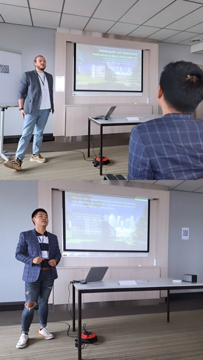 Thomas Gültzow (he/him) 🏳️🌈 (@thomasgultzow) on Twitter photo It was certainly a highlight to present together w/ my HIV lab & <a href="/maastricht_fpn/">Maastricht Uni FPN</a> colleague Haoyi Wang #ARPH2022 It was certainly a highlight to present together w/ my HIV lab & <a href="/maastricht_fpn/">Maastricht Uni FPN</a> colleague Haoyi Wang #ARPH2022