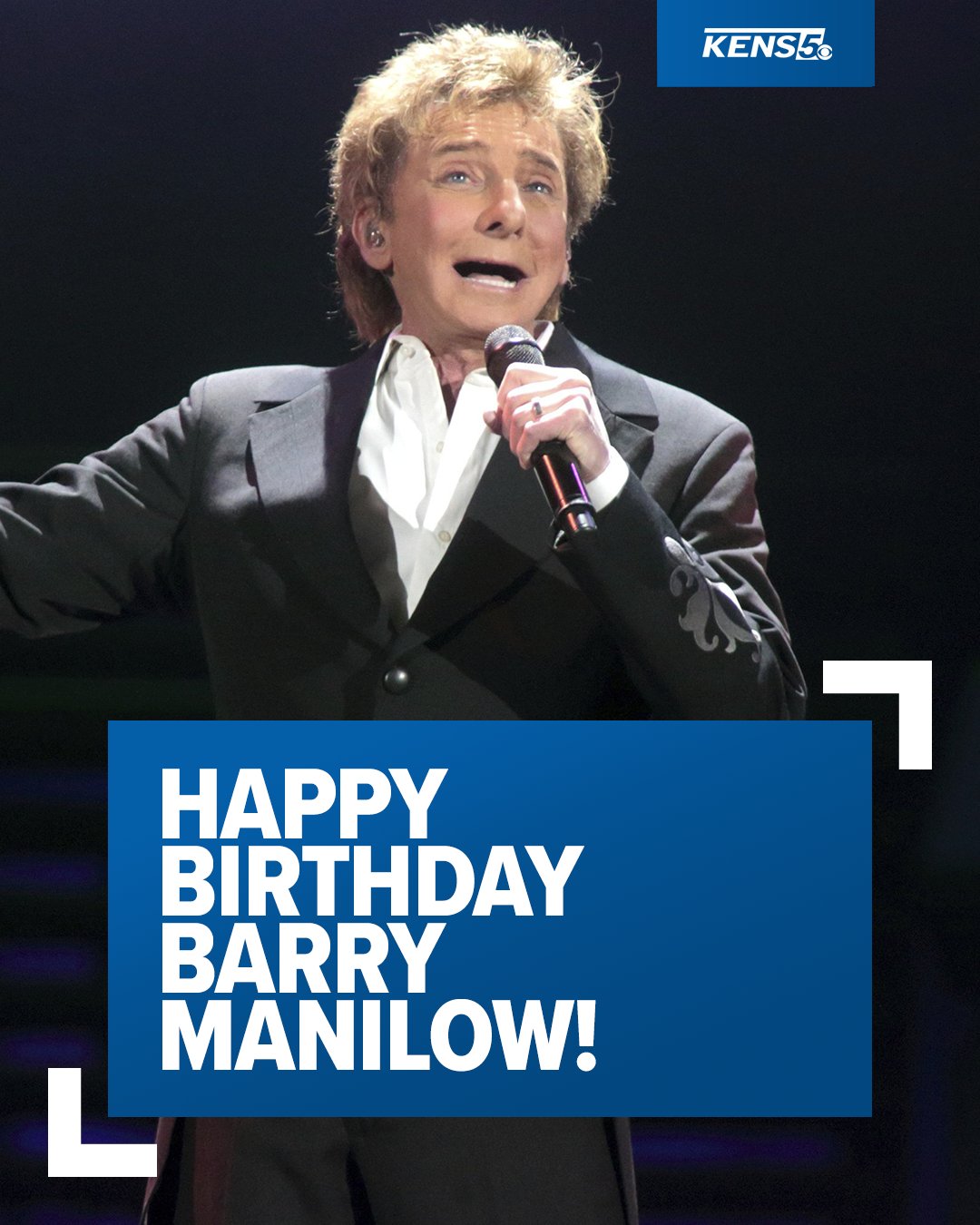 Join us in wishing a very HAPPY BIRTHDAY to Barry Manilow, who is 79 years old today.  