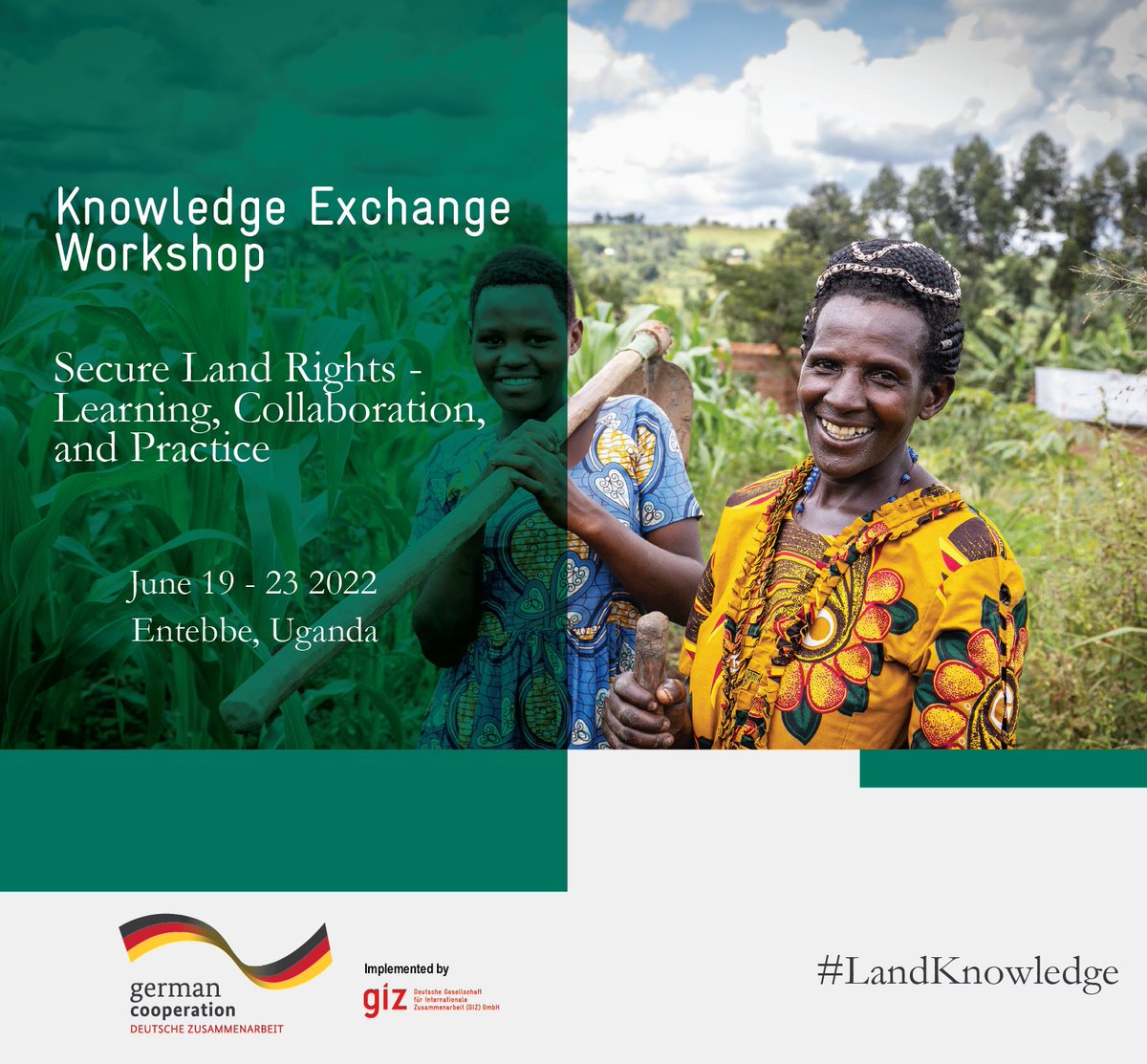 GIZAfricanUnion's tweet photo. 💡With @giz_gmbh support, land stakeholders will hold a knowledge exchange workshop on 🌍global #land advances under the theme:
Secure Land Rights: learning, collaboration, practice.
ℹ️ ➡️ Learn More: https://t.co/PyW2usgrjP
#LandKnowledge #KEW2022 https://t.co/NCI9yje7ug