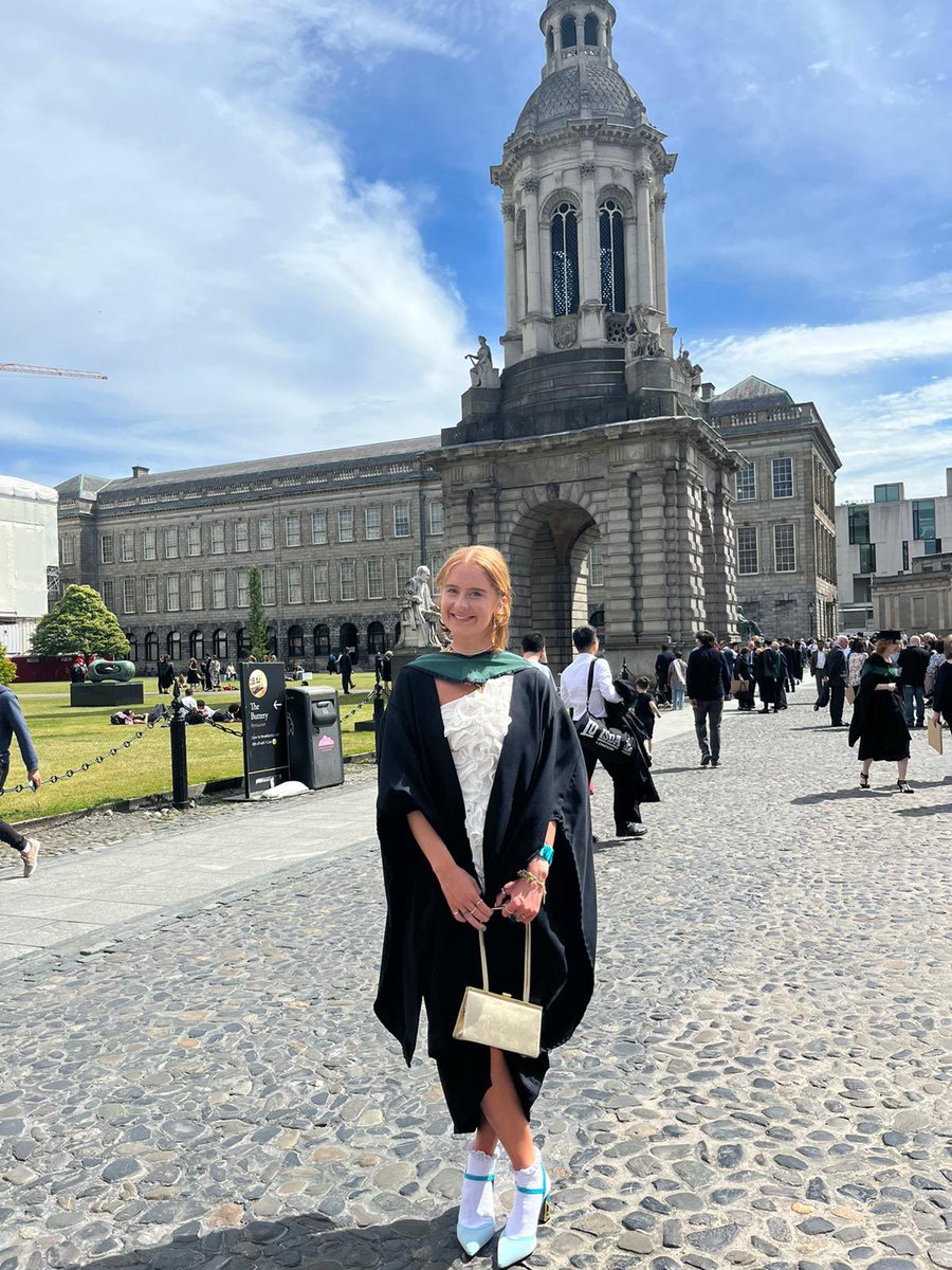 emilyjanedoyle's tweet photo. Delighted to graduate from @tcddublin with a First Class Honours. Thank you to everyone who supported me along the way @PtTcd.  Looking forward to my next stage in life 💃🏻 https://t.co/Ni1r6BeJ1e