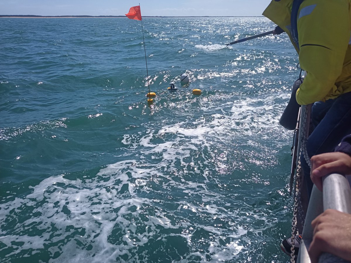 complementterre's tweet photo. Retour de mission @LIENSsCNRSULR:
Acquisition de données pour la mesure du #Geoid (🌍=🥔) dans le Pertuis d'Antioche 🌊
Avec le drone marin #PAMELI, les bouées #GNSS #PHYSALIA & le 🛰️ #Sentinel6.
Test de mesures en temps réel avec #CentipedeRTK 🛰️📡... https://t.co/5tVolPVbji