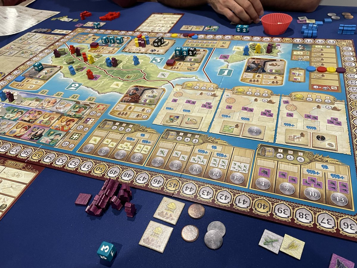 Sishikawa9's tweet photo. Finishing the day with Madeira for the first time. Teaching game. Good to finally play this one. @WhatsYourGameEU #shingocon https://t.co/FjiPNx54bw