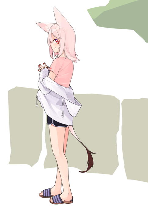 半脱ぎパーカー #akashalog 